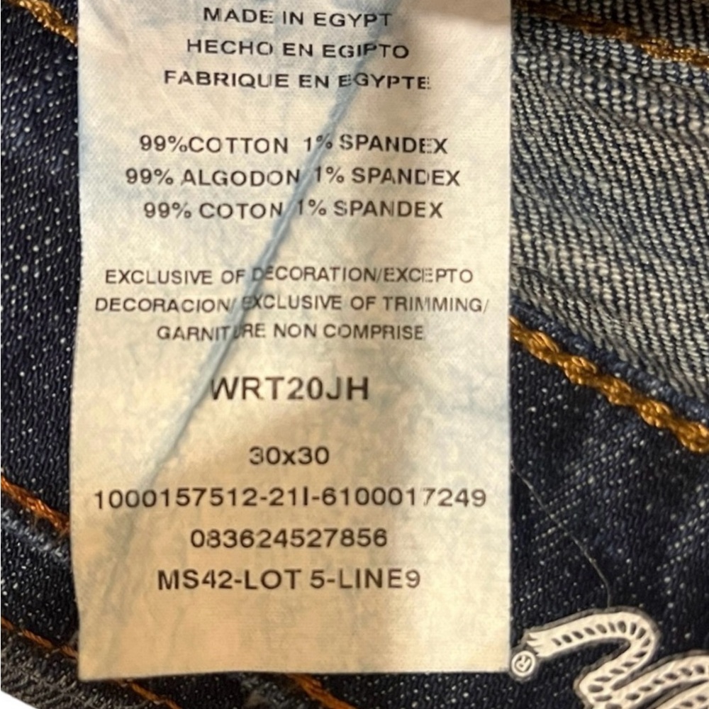 Retro Wrangler Blue Denim Jeans with Worn-In Look - Picture 3 of 3
